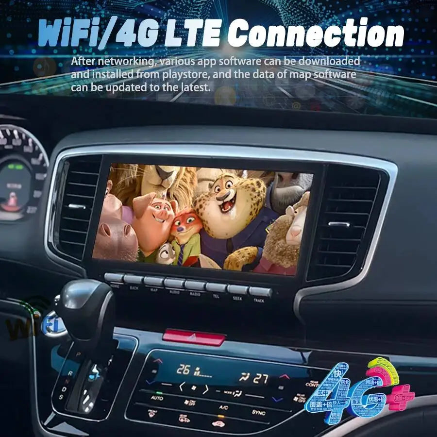 Radio Android Touch Screen Car Multimedia Player Navigation Head Unit 10.3" For Honda Odys | AUTOKITSHOP