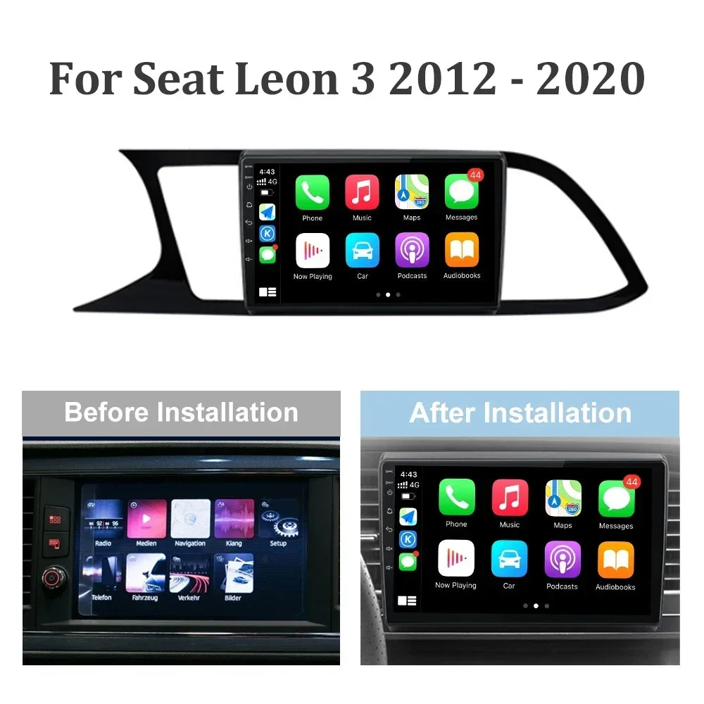Android 14 Car Radio Navigation Multimedia Auto 5G Wifi For Seat Leon 3 2012-2020 Wireless