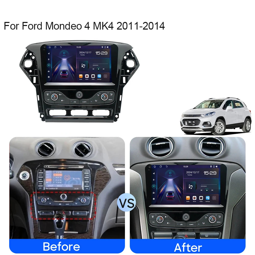 4G For Ford Mondeo 4 MK4 2011-2014 5G WIFI Car Screen Android Auto Radio Carplay Navigatio