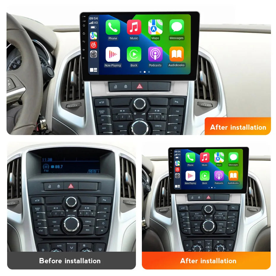 IPS touch screen Car Radio For Opel Astra J 2009-2017 For Buick Excelle 2 2009 - 2015 Carp