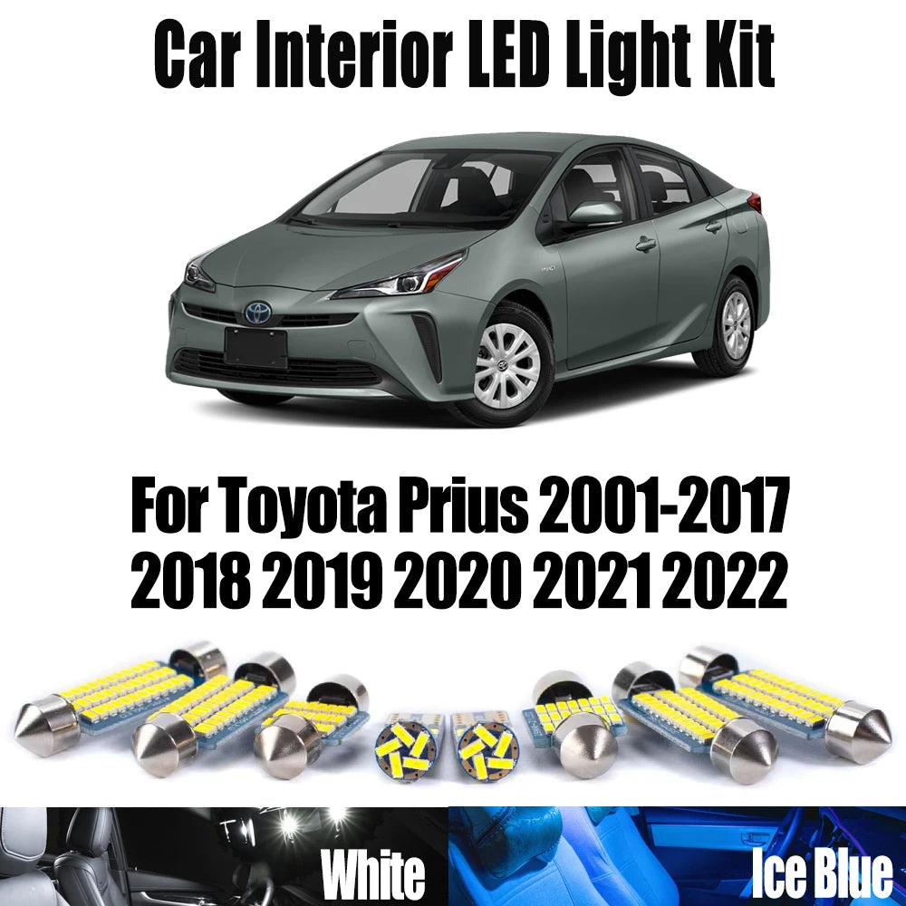 LED Interior Light Kit for Toyota Prius 2001- 2018 - Canbus Dome Map Door Trunk Bulbs | AUTOKITSHOP