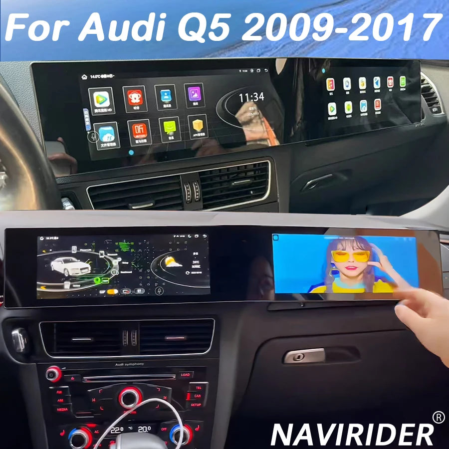 For Audi Q5 2009-2017 Car Radio Stereo CarPlay Video Player Auto Navigation Head Unit | AUTOKITSHOP