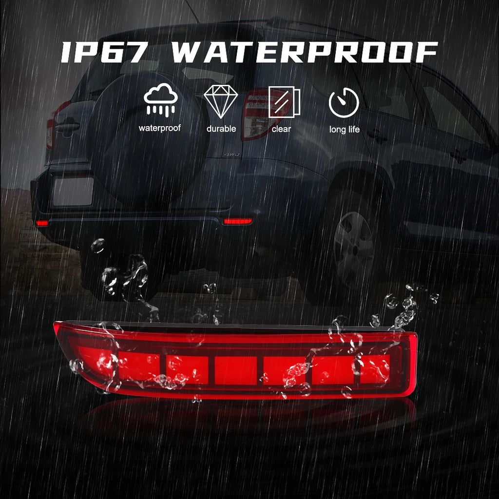 LED Rear Bumper Reflector Lights for Toyota RAV4 2006 2007 2008 2009 2010 2011 2012 For PR | AUTOKITSHOP