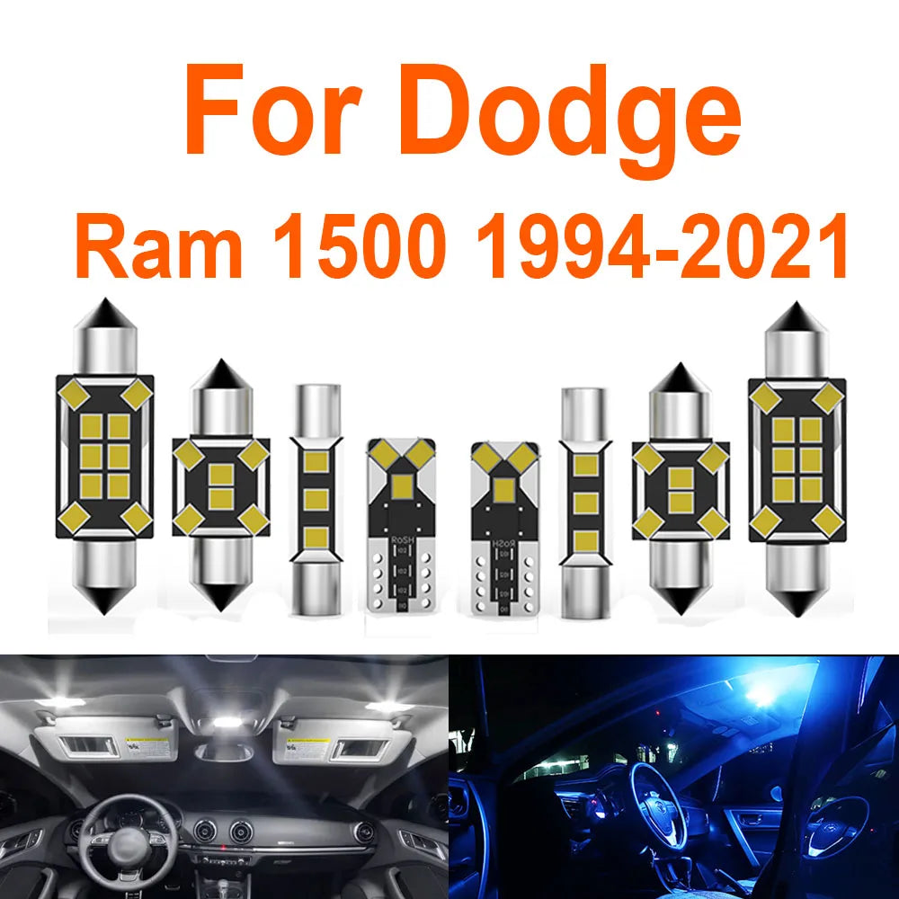 LED Interior Light Kit for Dodge Ram 1994-2013 - Canbus Dome Map Door Trunk Bulbs | AUTOKITSHOP