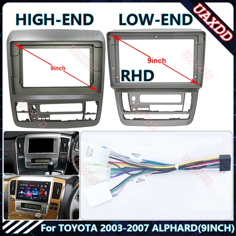 For TOYOTA 2003-2007 ALPHARD 9INCH RHD Car CD Radio Android Stereo Audio Screen Multimedia