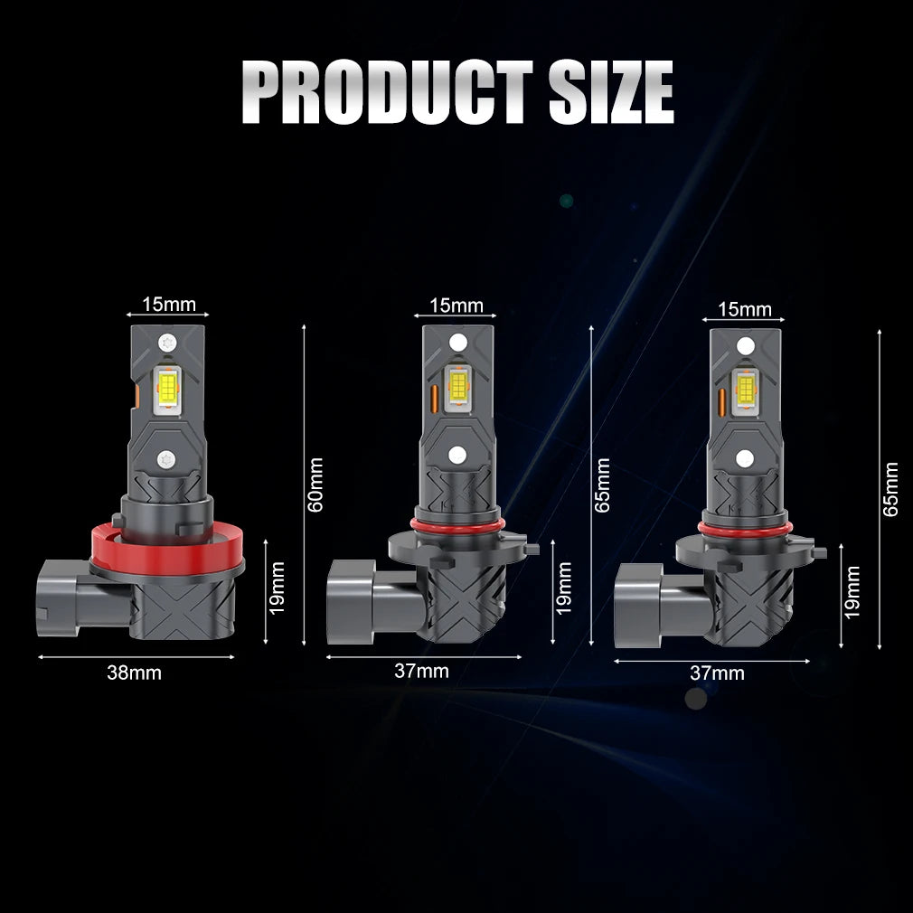 20000LM H11 LED Canbus H8 H9 H16JP 9005 HB3 9006 HB4 LED Car Headlight Bulb Canbus Super Bright 6000K 12V 24V Fog Lamps