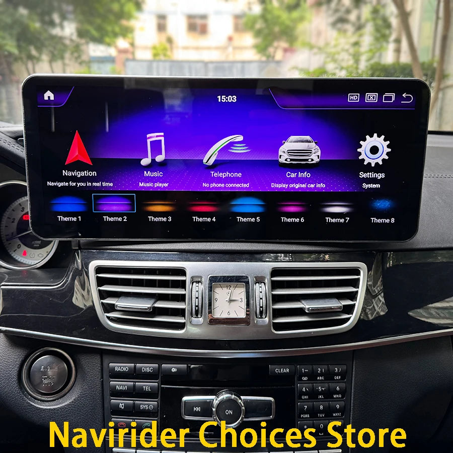 Android 14 GPS Carplay Qled Screen For Mercedes Benz E Class W212 2010-2016 3200x1200 14.6