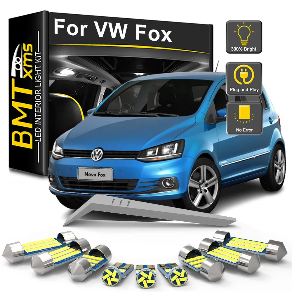 LED Interior Light Kit for VW Volkswagen Fox 2004-2016 - Canbus Dome Map Door Trunk Bulbs | AUTOKITSHOP