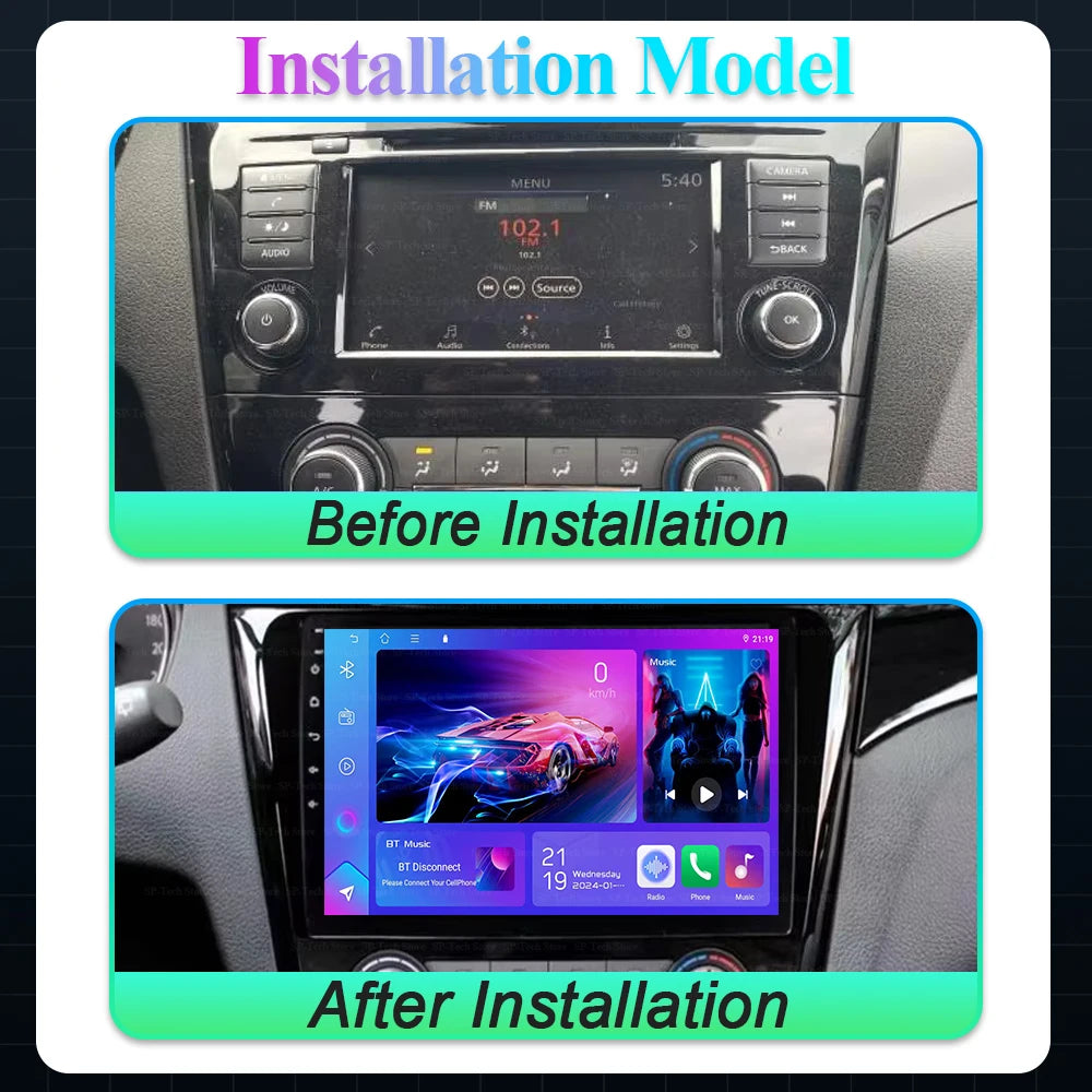 For Nissan Rogue X-trail Xtrail X - Trail 3 T32 2013 - 2022 Qashqai 2 J11 Car Radio Multim | AUTOKITSHOP