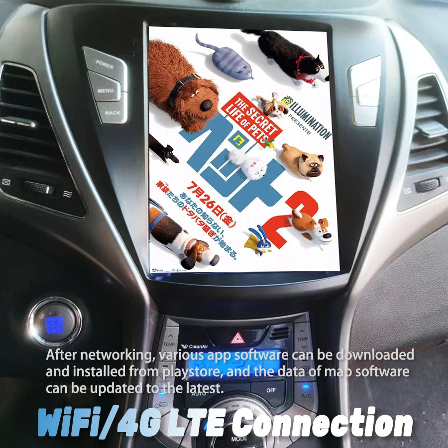 Navirider DSP 9.7'' Vertical Screen For Hyundai ELANTRA 2012-2016 Multimedia Player Navi G