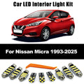 LED Interior Dome Roof Reading License Plate Light Kit For Nissan Micra K11 K12  for Nissan K11 K14 K13 1993-2019 - Canb