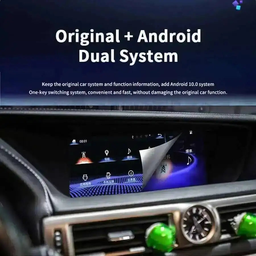 Android 14 BT12.3'' Touch Screen Car Radio For Lexus GS GS200 GS250 GS300 GS350 GS450 2012