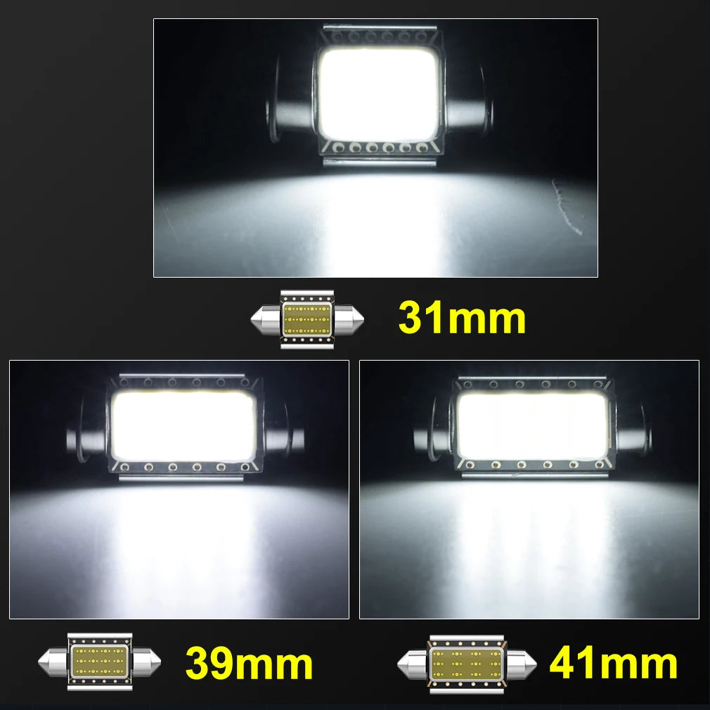 2-Piece LED Interior Light Kit for C10W C5W - Canbus Error-Free Interior Bulbs