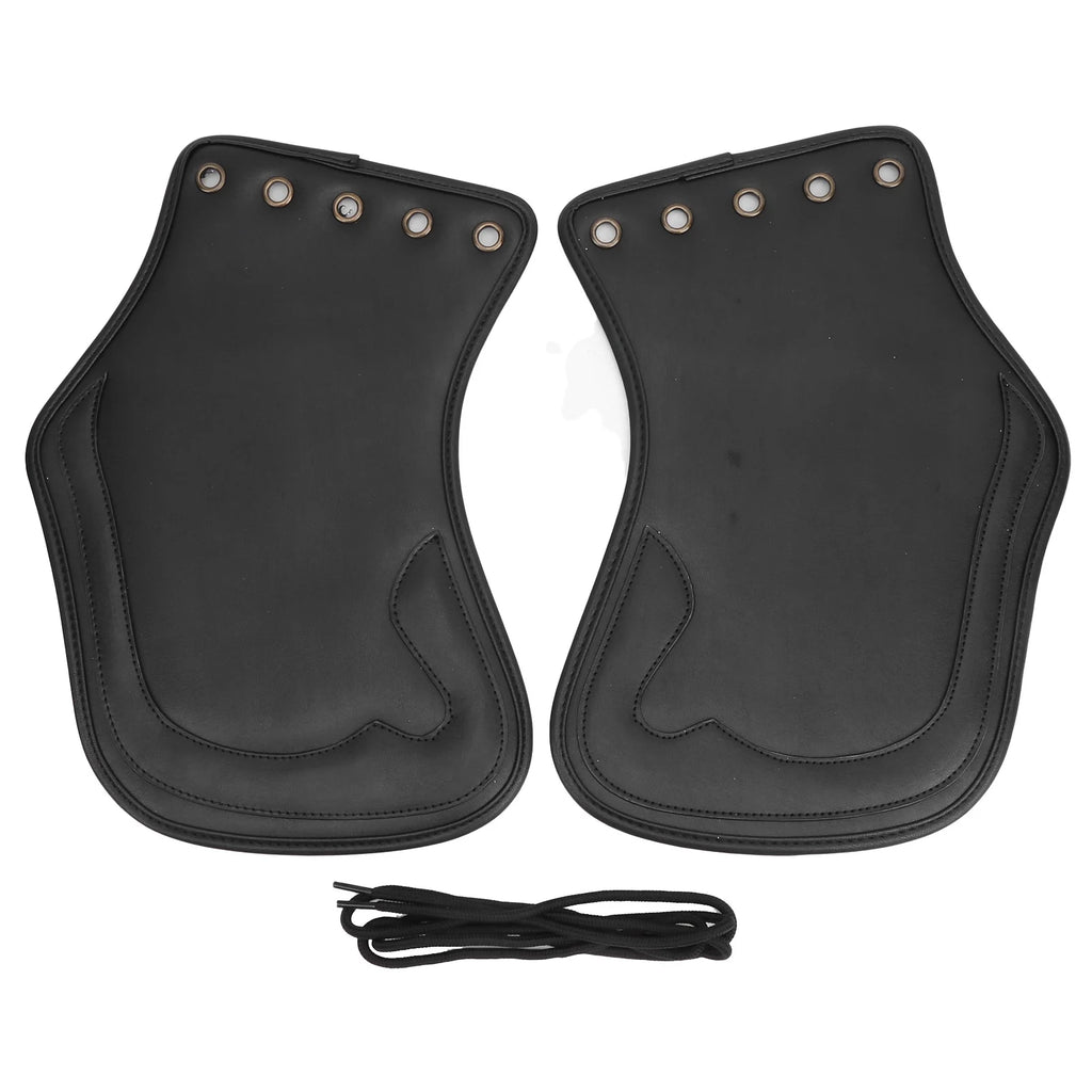 2Pcs Motorcycle PU Heat Deflector Engine Heating Insulation Cushion Saddle Guard Motorcycle Acce - Automotive LED Light