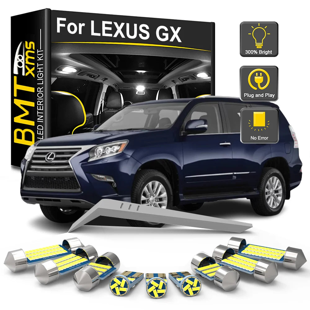LED Interior Light Kit for Lexus GX GX460 GX470 2003-2016 - Canbus Dome Map Door Trunk Bulbs | AUTOKITSHOP