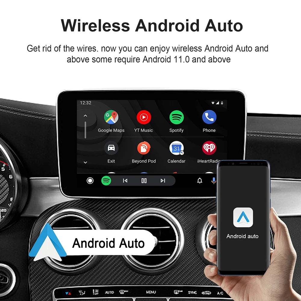 2025 CarPlay Smart Ai Box Android Wireless CarPlay Android Auto Adapter For Netflix For Yo | AUTOKITSHOP