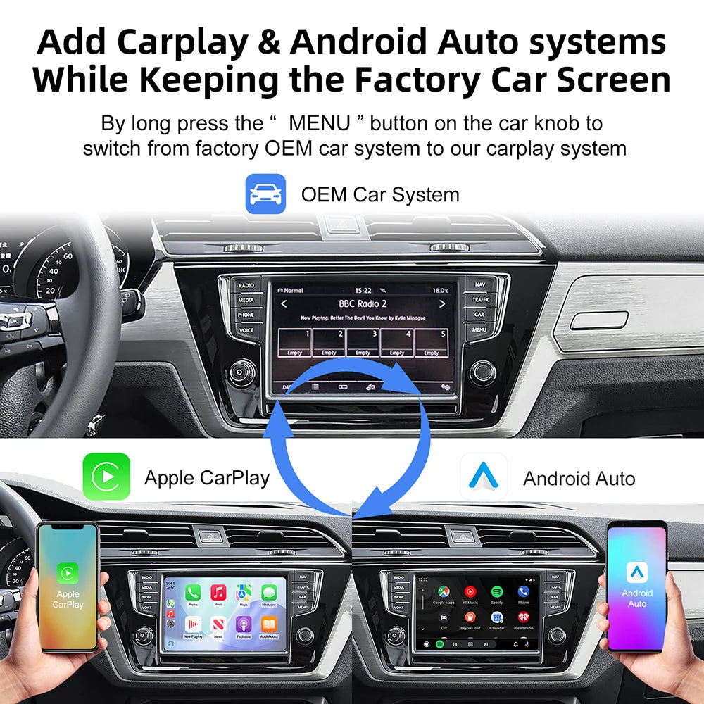 OEM Screen Upgrade Decoder Box multimedia interface CarPlay Android auto Retrofit Kit for  | AUTOKITSHOP