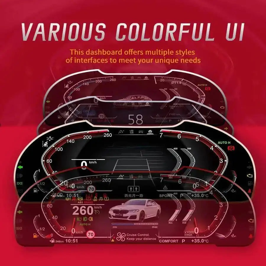 multimedia Multiple UI For BMW 5 6 7series X3 X4 X5 X6 F10 F15 F01 DSP full LCD instrument