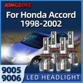 KINGSOFE Car Led Headlight 9005 9006 6000K Auto headLamp Bulb Fit For Honda Accord 1998 19