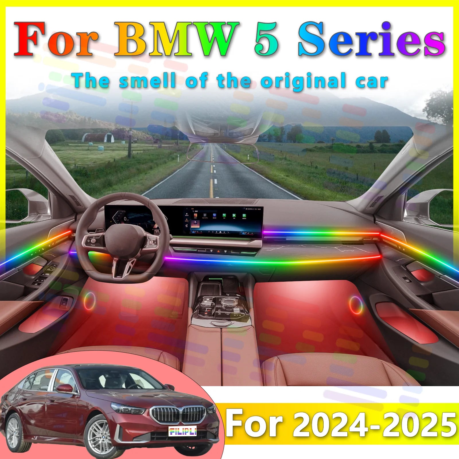 RGB - Ambient Light - for BMW G38 G30 G60 - Car Interior Lighting | AUTOKITSHOP