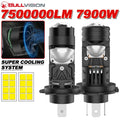 H7 LED H4 H8 H9 H11 9005 HB3 9006 HB4 Projector Lens 7500000LM 6500K High Low Beam For Lef