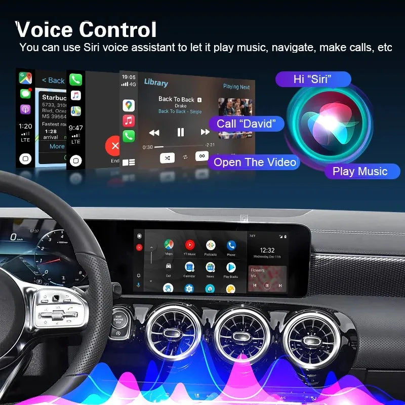 Latest Wireless CarPlay Android Auto For Mercedes Benz A Class W177 2019-2022 MBUX NTG6.0