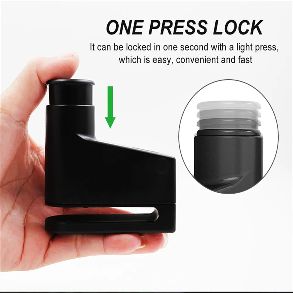 Smart Fingerprint Disc Brake Lock Anti-theft Bluetooth Electric Lock Waterproof for Motorb