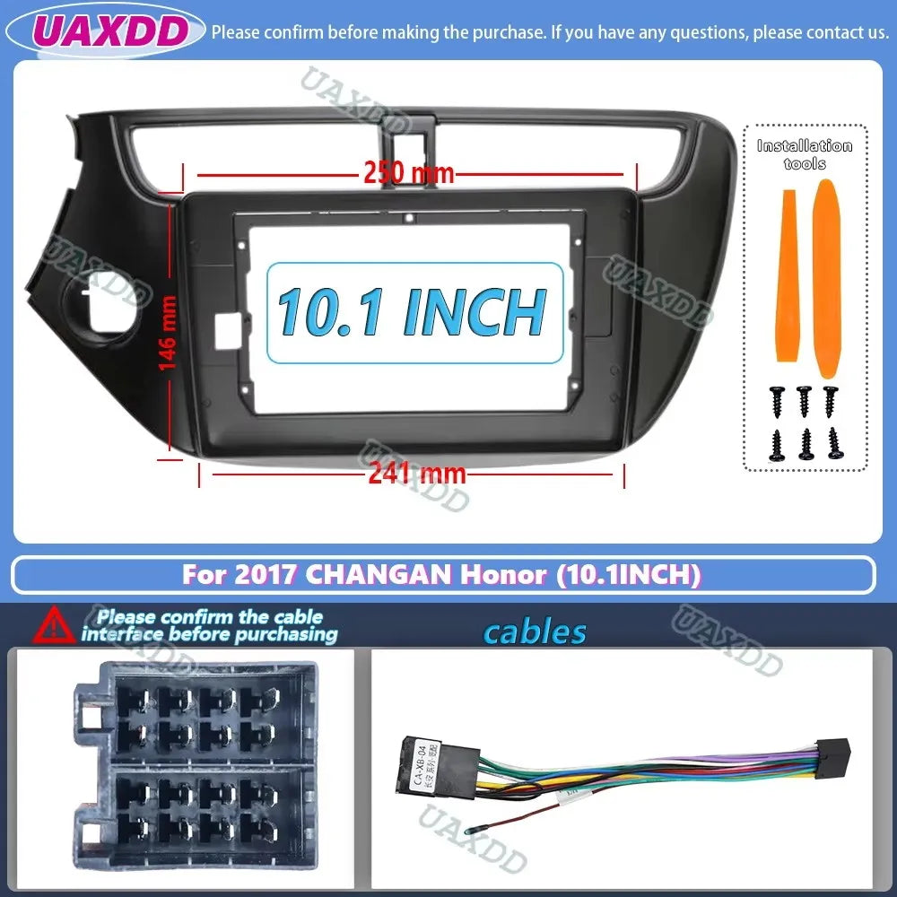 10.1 Inch 2Din Car Radio Fascias For CHANGAN CHANA HONOR Multimedia Frame Video Player Nav