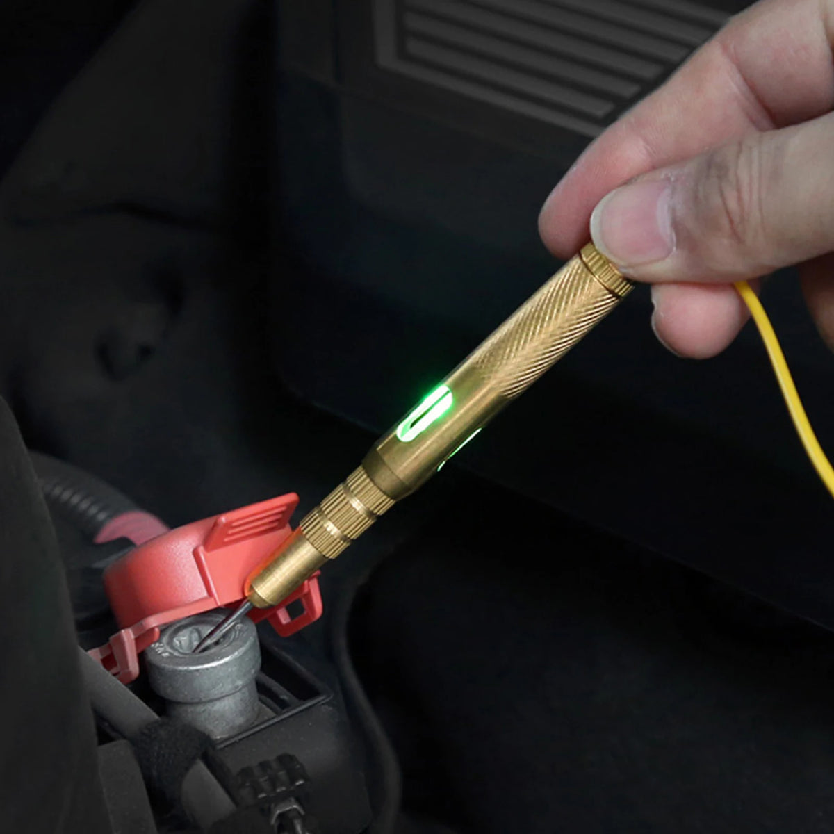 Auto Car Vehicle Circuit Tester DC 6V 12V 24V Light Bulb Voltage Test Pen Pencil Yellow - Canbus LED Car Light