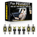 LED Interior Light Kit for PEUGEOT - Canbus Error-Free Interior Bulbs