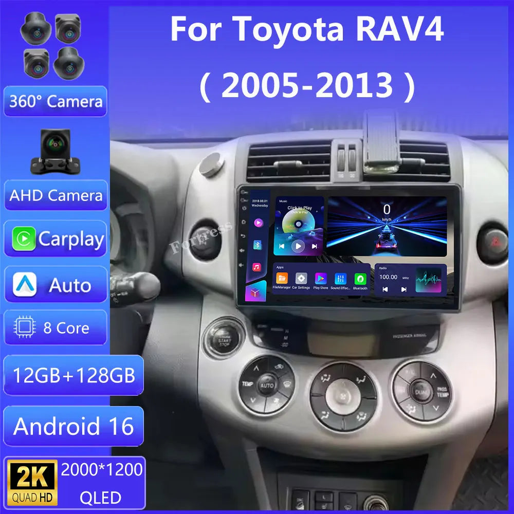 Android 16 car radio For Toyota RAV4 Rav 4 2005 - 2016 Multimedia Video Player GPS wireles