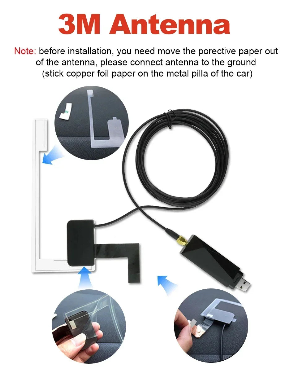 DAB+ USB with antenna Tuner Receiver for Android car dvd player car radio gps with 4.4 or
