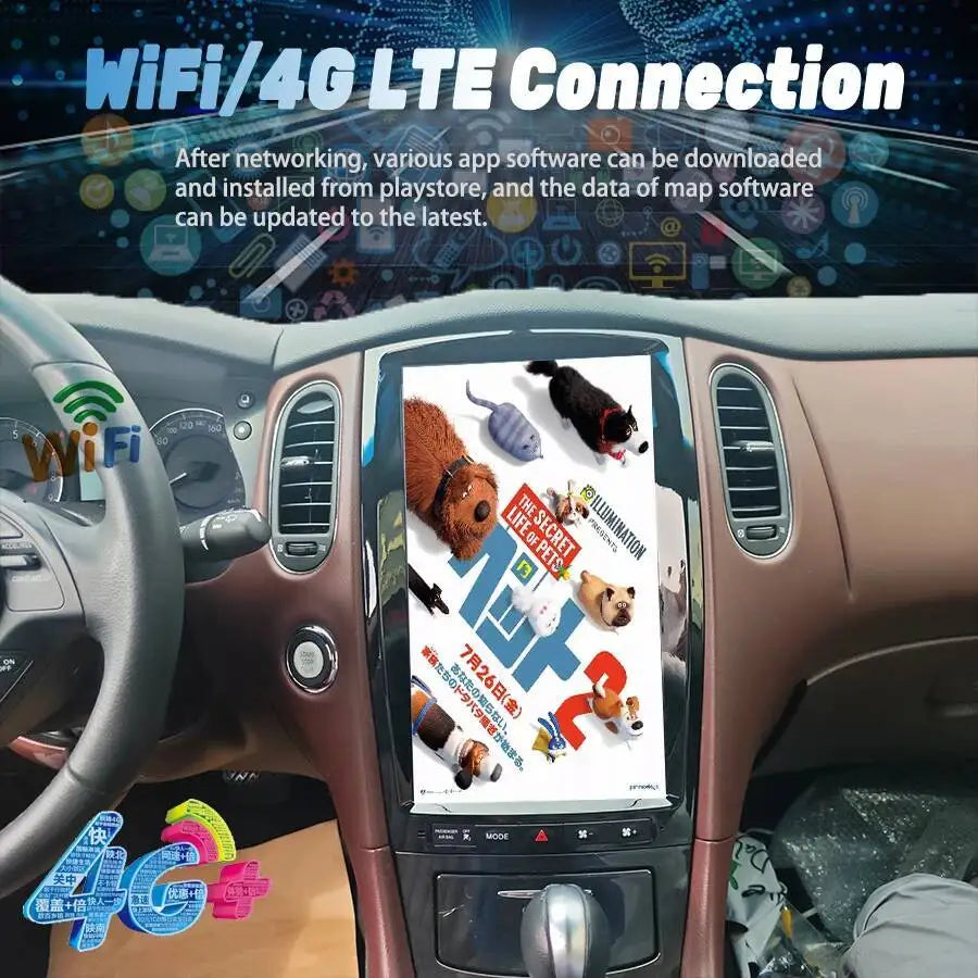 Android Multimedia Navigation Auto Radio Stereo 13.8inch For Infiniti QX50 EX35 EX25 2013- | AUTOKITSHOP