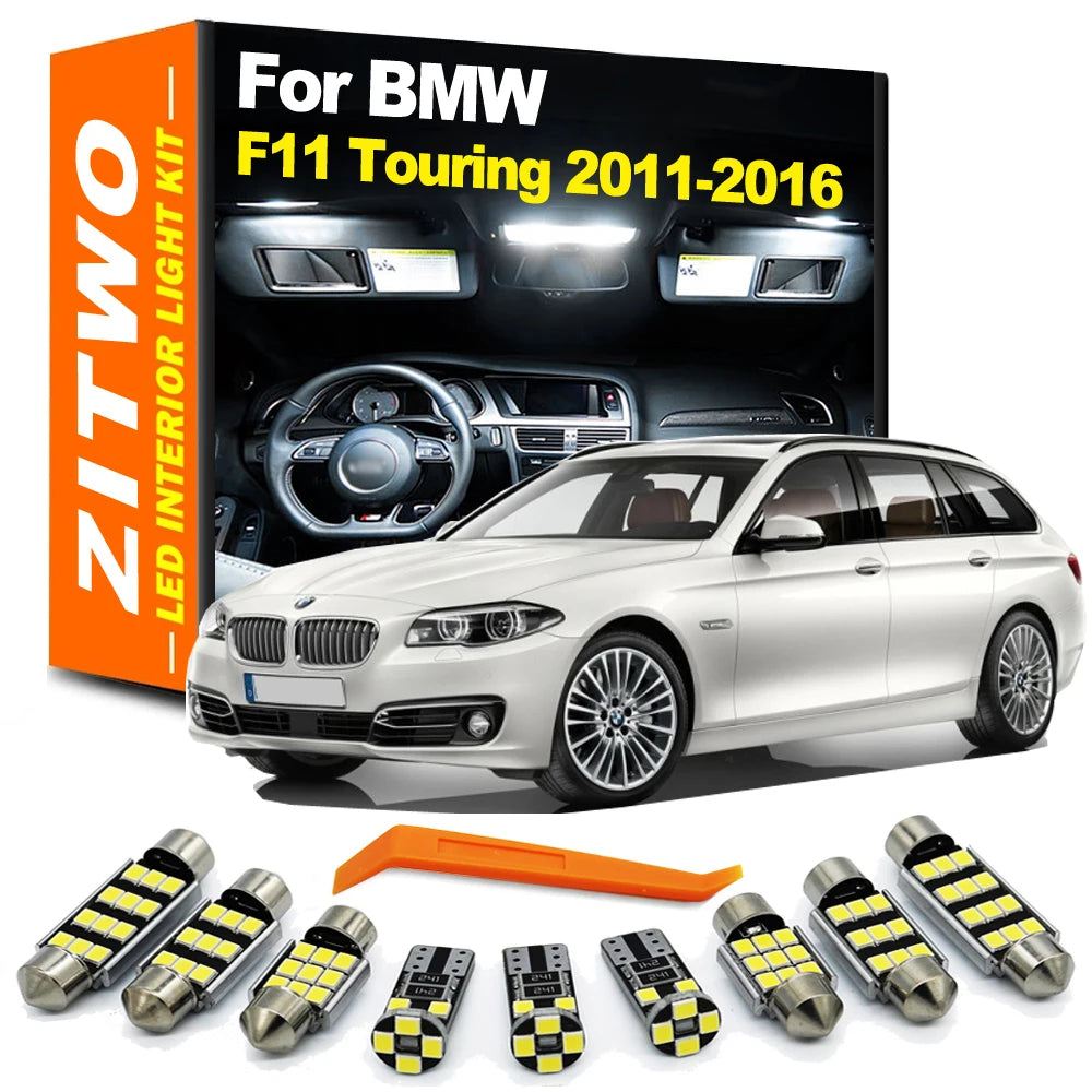 ZITWO 21Pcs LED Interior Light Bulb Kit For BMW 5 Series F11 Touring 525 528 530 535 2011 2012 2013 2014 2015 2016 Accessories