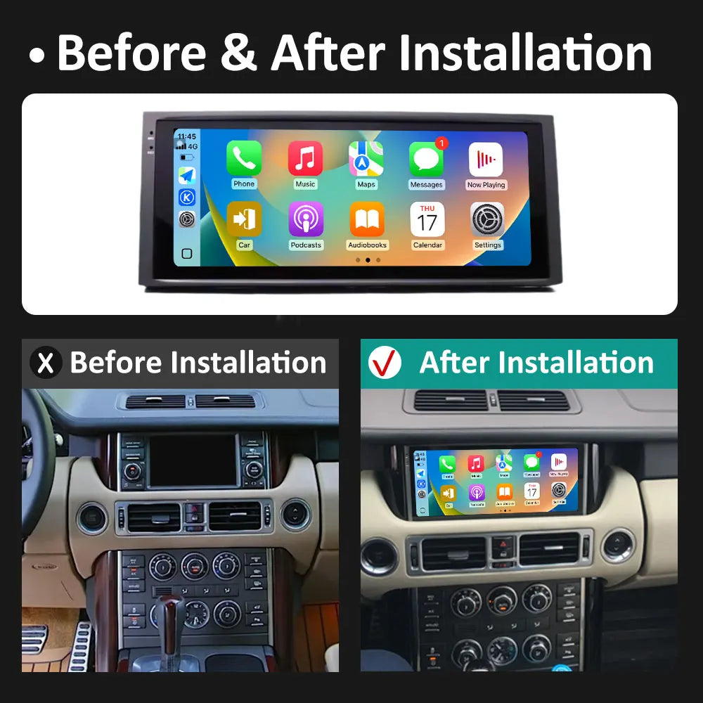 Android Auto 16 System For Land Rover Range V8 L322 2005 - 2012 Car Radio Carplay Bluetoot | AUTOKITSHOP