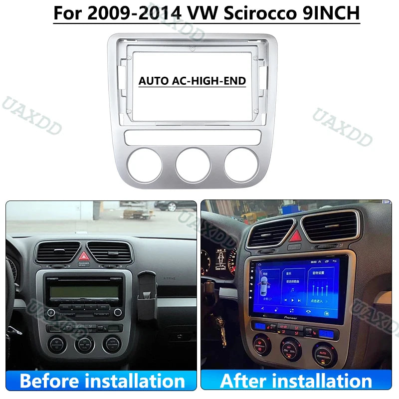 2 Din Car Radio Plastic Fascias Panel Dashboard Frame Installation Android Multimedia Play