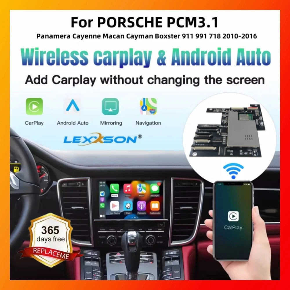 Wireless Carplay Android auto Module For Porsche PCM3.1 Panamera Cayenne Cayman Macan Boxs | AUTOKITSHOP