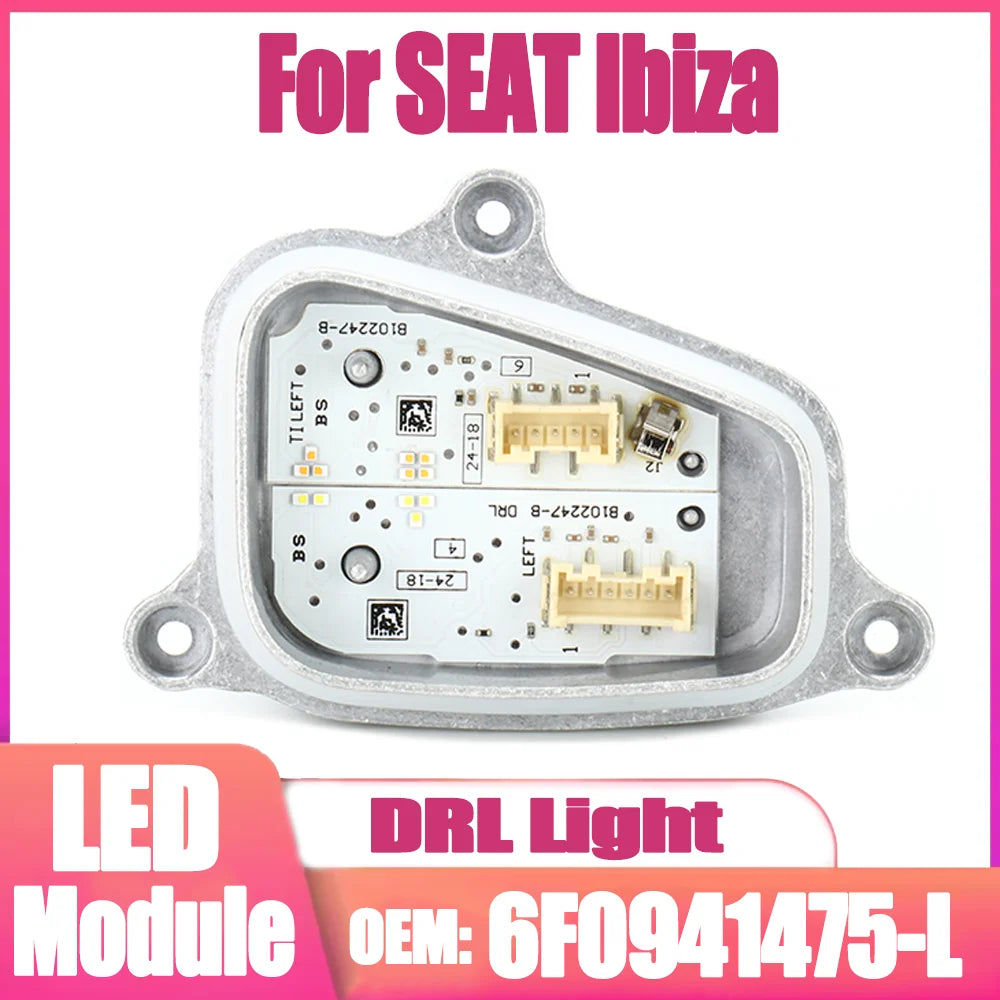 White Color Angel Eyes Module 6F0941475-L DRL Headlight Module Control Unit Day Lights For