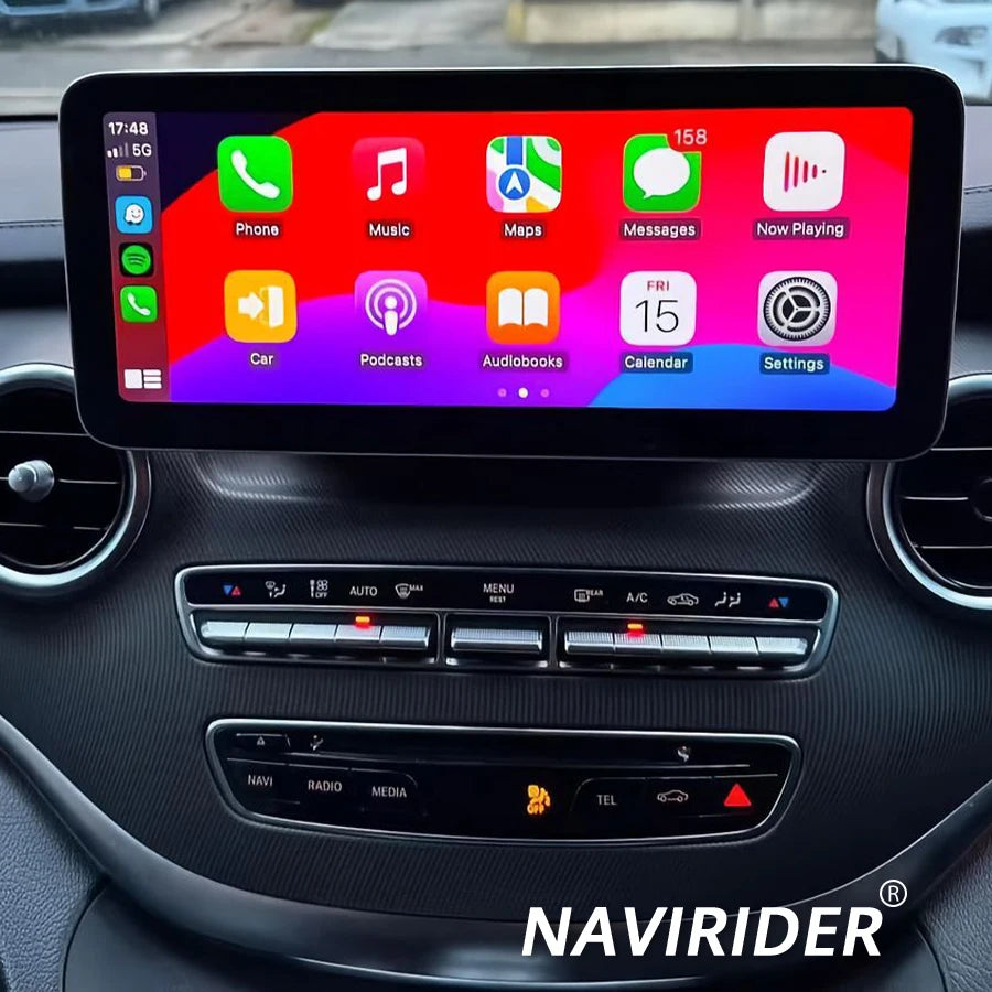 10.25inch Android14 GPS Navi Qled Screen For Mercedes Benz V Class 2019 V260 V250 W447 201