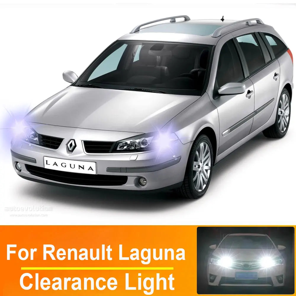 2-Piece LED Interior Light Kit for Renault Laguna 1 2 3 1993- 2005 - Canbus Dome Map Door Trunk Bulbs | AUTOKITSHOP