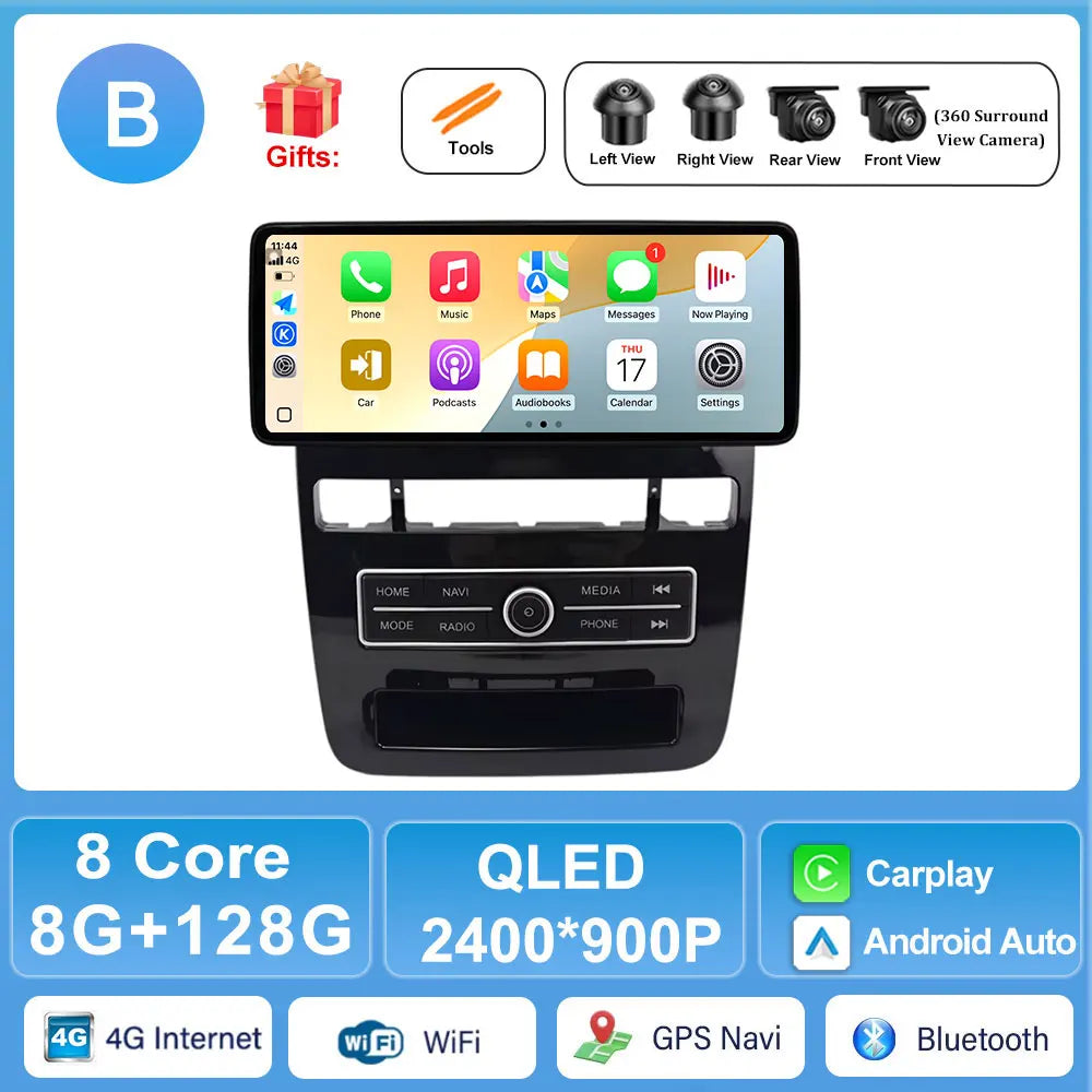 Android 12.3-Inch Wireless CarPlay Radio for Volkswagen Touareg 2011-2017 | AUTOKITSHOP