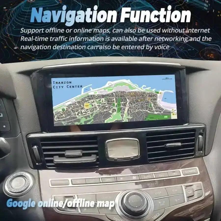12.3 inch Android 15 Car Radio For Infiniti Q70 Q70L M25 M35 2011-2017 Wireless Carplay 4G | AUTOKITSHOP