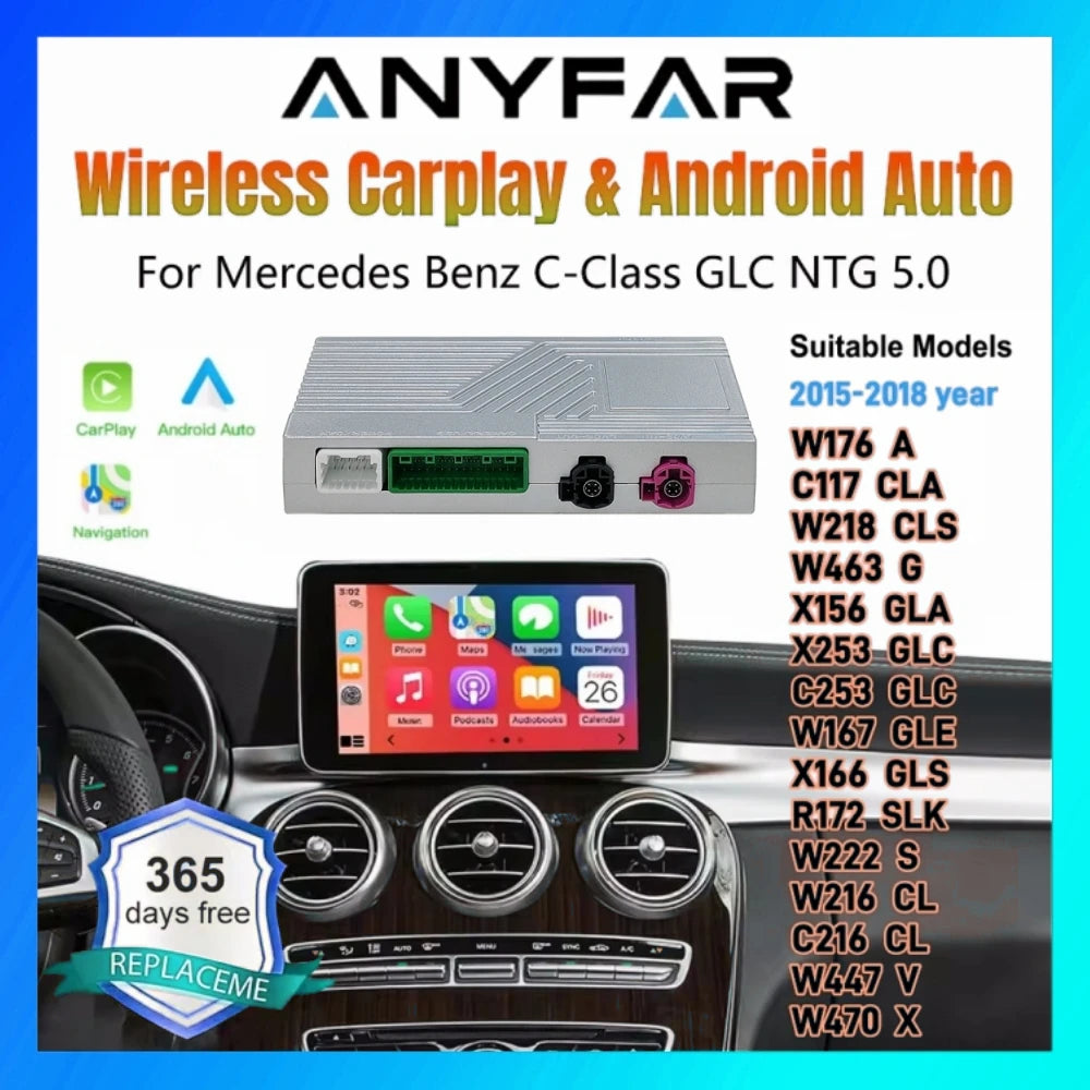 Wireless Carplay Upgrade For Mercedes Benz C Class GLC W205 V Class W447 NTG5.0 5.1 Becker | AUTOKITSHOP