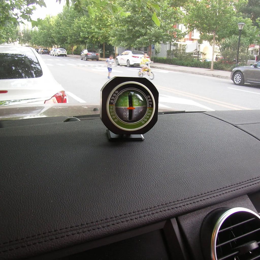 Car Truck Angle Tilt Indicator Level Safety Gradient Balancer Slope Luminous Meter Gauge w