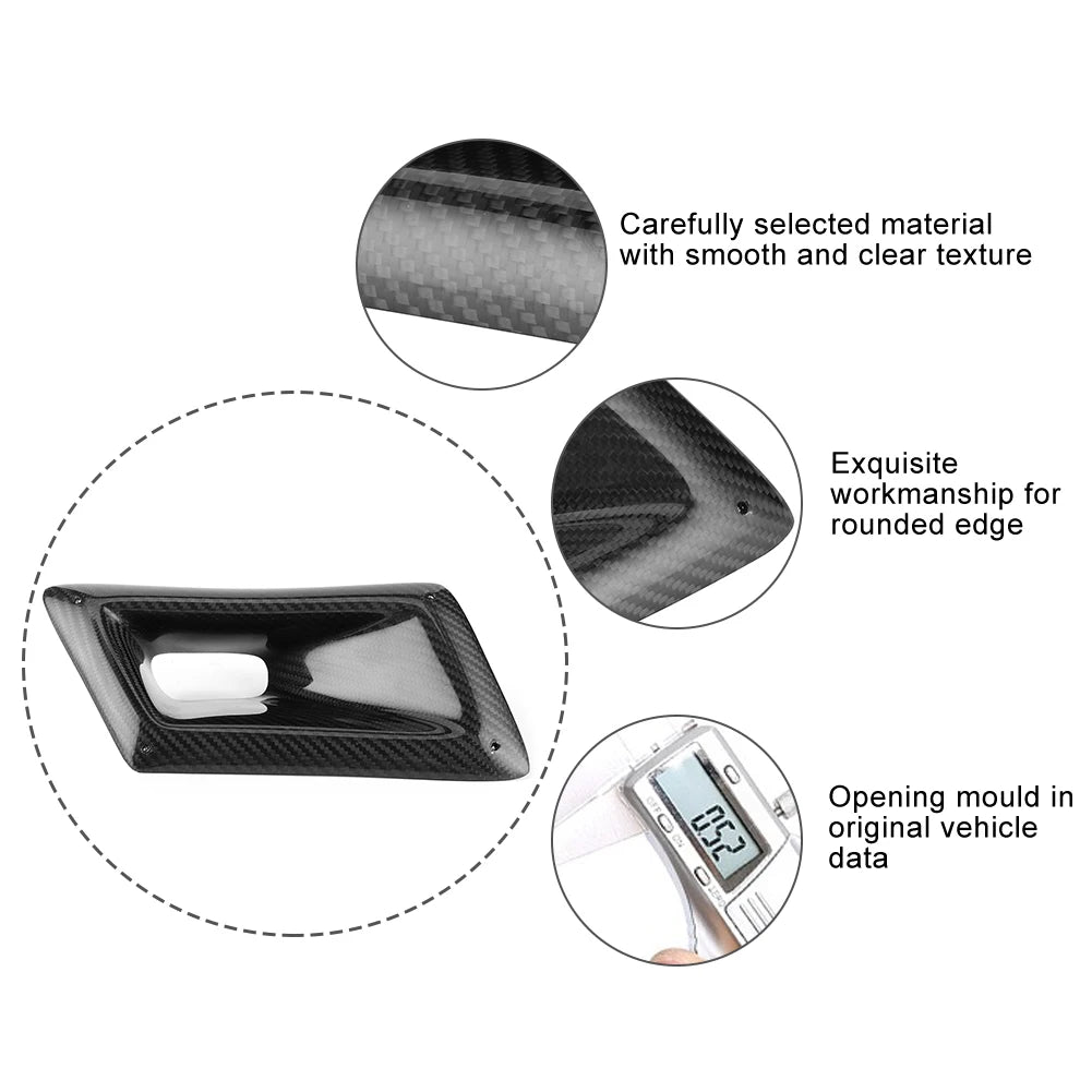 Car Bumper Air Outlet Bumper Air Vent Carbon Fiber Bumper Air Vent Duct Car Accessory Fit for 35 - Automotive LED Light