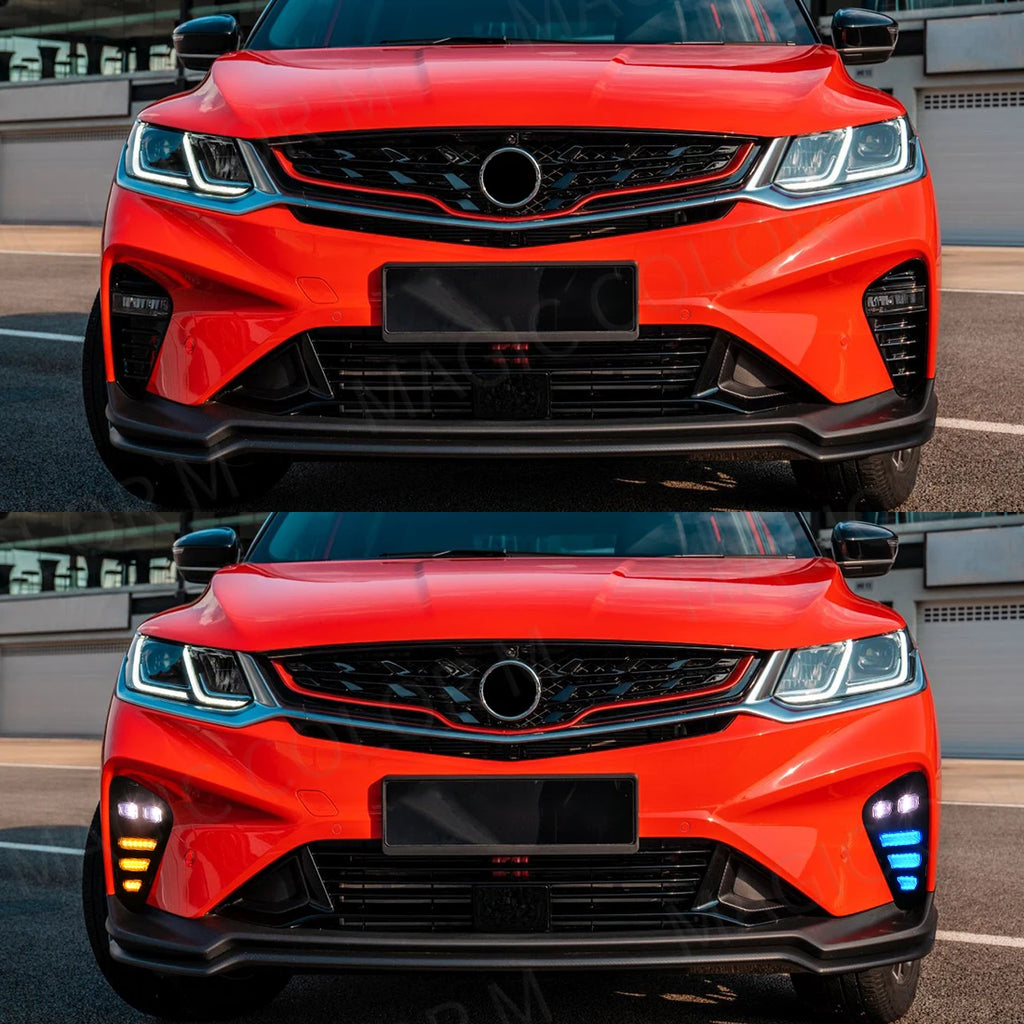 For Proton X50 Geely Coolray Binyue 2021 2022 2023 LED Daytime Running Lights DRL Car Fog  | AUTOKITSHOP