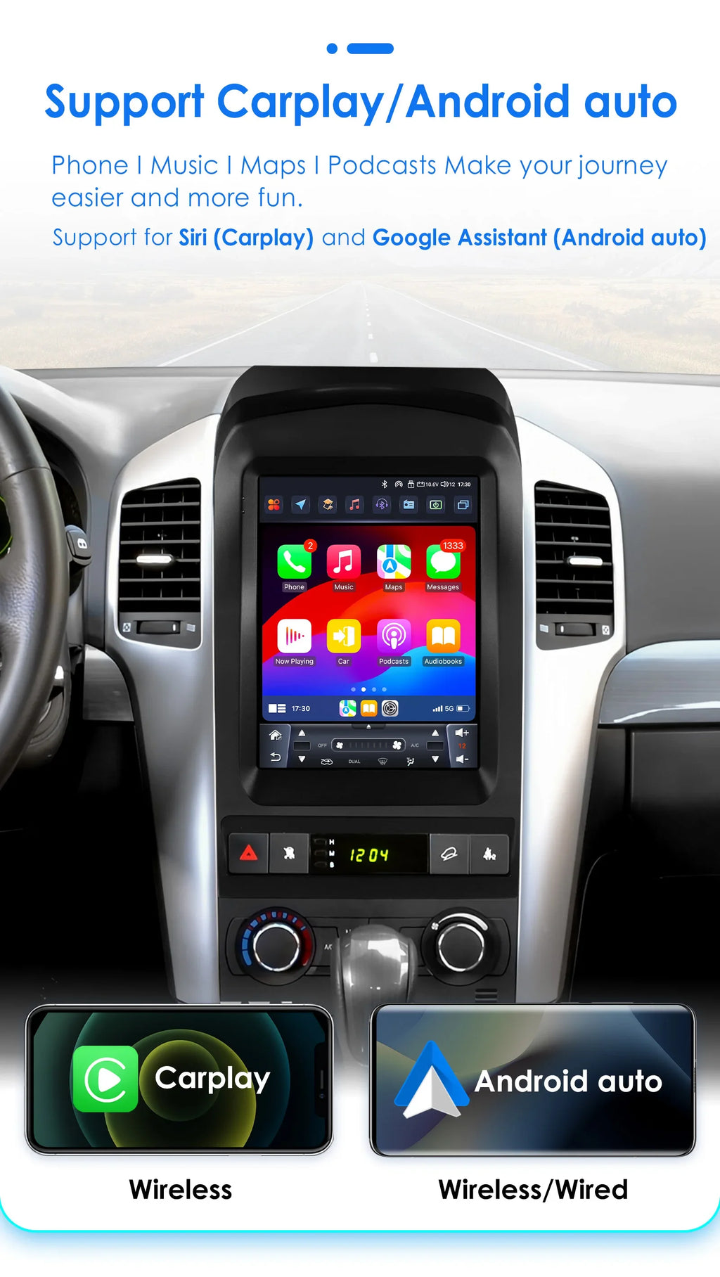 9.7"Android 14 Autoradio for Chevrolet Captiva 2006-2012 multimedia Video player GPS navi