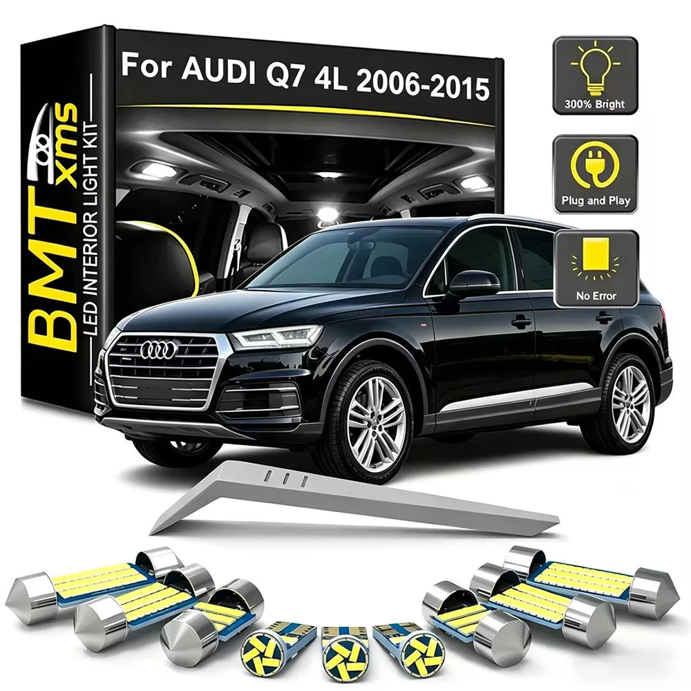 20-Piece LED Interior Light Kit for Audi Q7 4L - Canbus Error-Free Bulbs | AUTOKITSHOP