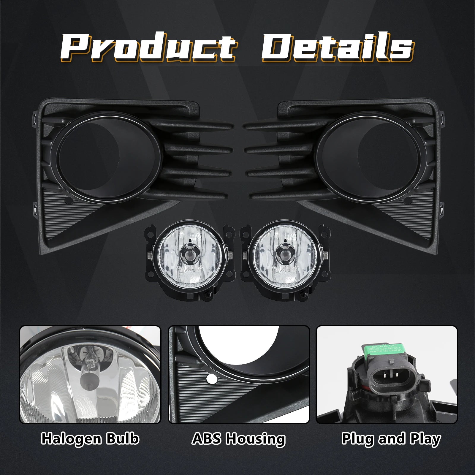 For Mitsubishi Attrage Mirage 2020 2021 Fog Lamp DRL Daytime Running Light Halogen Dayligh | AUTOKITSHOP