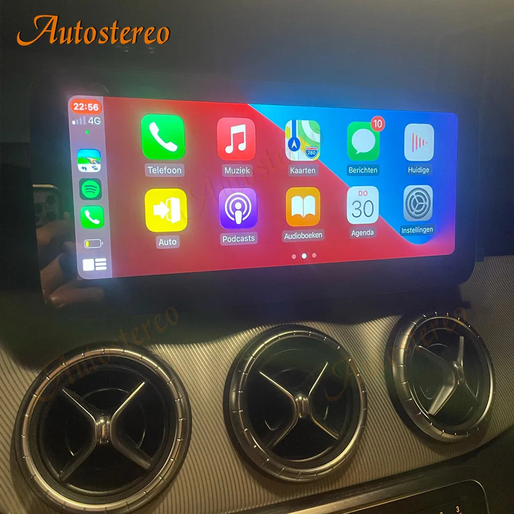 12.3 HD GEN 2023 Qualcomm 662 For Mercedes Benz A W176 GLA W117 CLA Car Multimedia Player